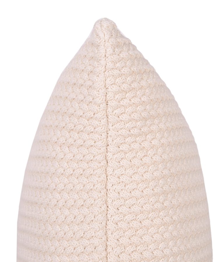 Mini Braid Μαξιλάρι Διακοσμητικό with polyfiller (Natural) 100% cotton knitted Cushion 40x60 Liolios Home - Image 4