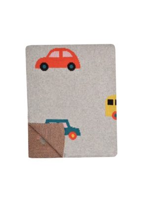 Βρεφική Κουβέρτα Multi Vehicles 100% cotton 100x150 Liolios Home - Image 2
