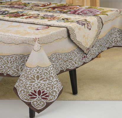 Τραβέρσα-Runner PLS-TB1124 (ΣΤΟΦΑ) Brown 100% jacquard pol 45x140 Liolios Home - Image 2