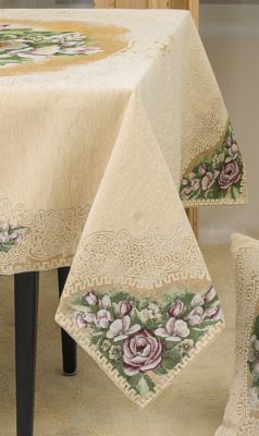 Καρέ PLS-TB1106 (Στόφα-Jacquard) Green 100% jacquard pol 100x100 Liolios Home - Image 3