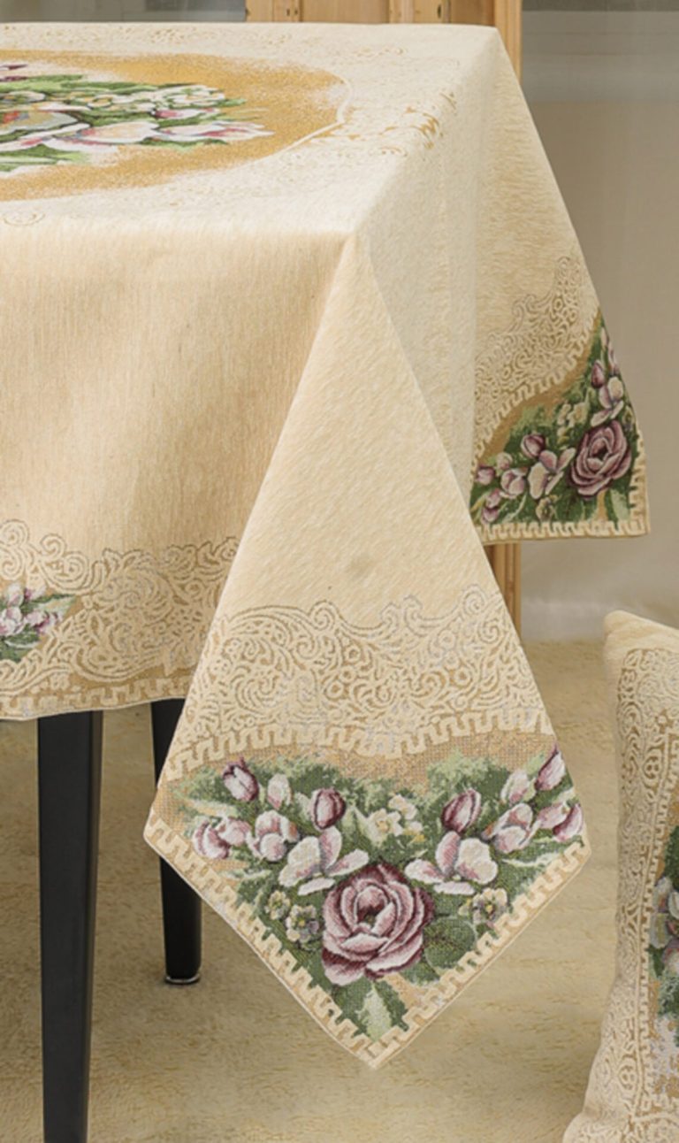 Καρέ PLS-TB1106 (Στόφα-Jacquard) Green 100% jacquard pol 100x100 Liolios Home - Image 3