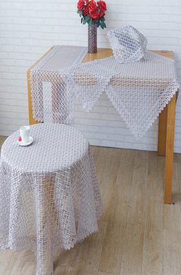Τραβέρσα/ Runner B3870 (Grey) 100% pol 40x100 Liolios Home
