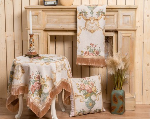 Τραπεζομάντηλο PLS-TB2210 (Amphora) Chenille/Jacquard, 100%pol. 150x220 Liolios Home