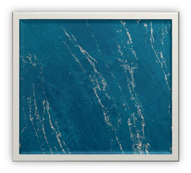 Τραπεζοκαρέ PLS-TB2206 (Velvet/Metal) Petrol Velvet/Metal, 100%pol. 135x135 Liolios Home - Image 2