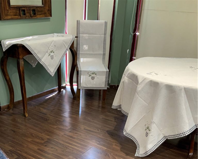 P244-8.jpg Τραπεζομάντηλο WDB2325 85% pol - 15% linen 145x220 Liolios Home - Image 1