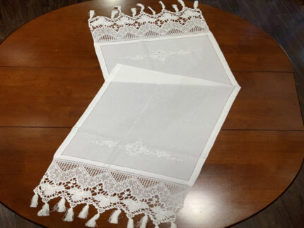 DF5273 Τραβέρσα 50x150 (ΕΚΡΟΥ) 100% cotton 50x150 Liolios Home
