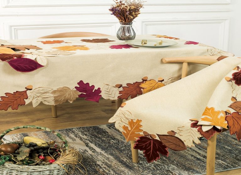 Καρέ Burgundy Leaf FQLB0346-1 Velvet applique, 100%pol. 85x85 Liolios Home - Image 1