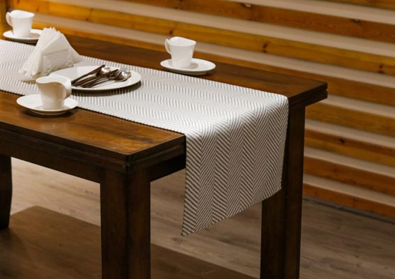 Τραβέρσα ZIG ZAG 100% cotton knitted 45x150 Liolios Home - Image 2