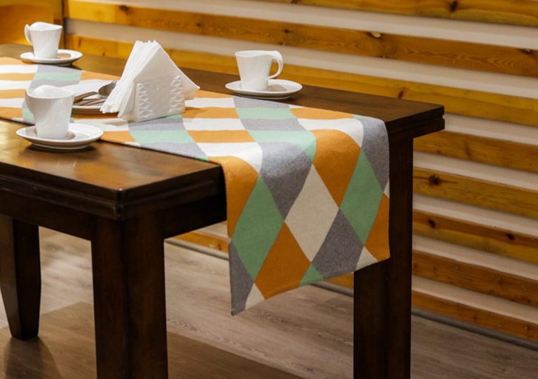 Τραβέρσα DIAMOND 100% cotton knitted 45x150 Liolios Home - Image 2
