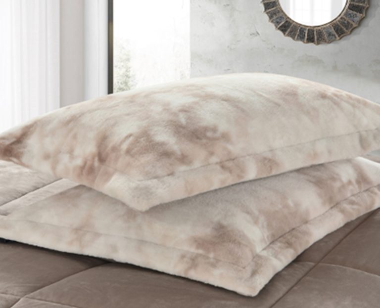 Perfetto (Grey) Μαξιλαροθήκες Γούνινες 100% crystal velvet με γούνα,Ultra Soft Comforter Μαξ/θήκες 50x70/2τεμ Liolios Home - Image 2
