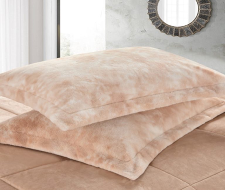 Perfetto (Pink) Κουβερτοπάπλωμα Ultra Soft Comforter,100% crystal velvet με γούνα 260x240 Liolios Home - Image 2