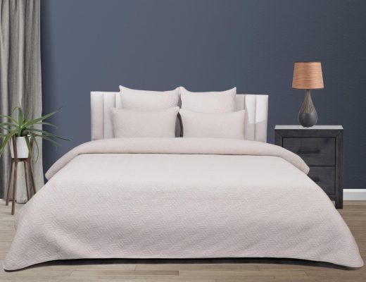 Κουβέρτα Βαμβακερή King size Rhombus (Beige) 100% cotton 240x250 Liolios Home - Image 5