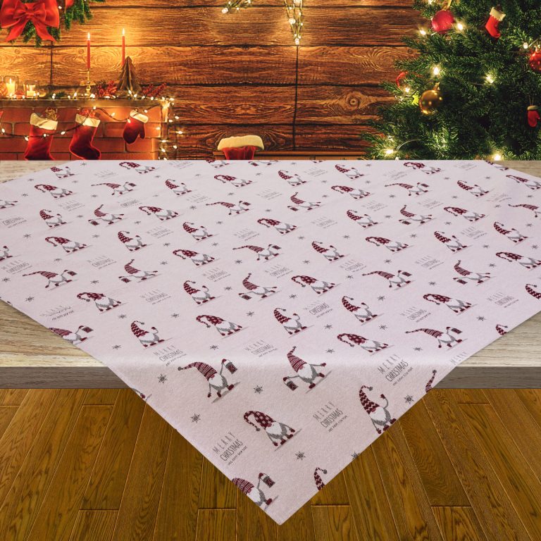 Χριστουγεννιάτικο Τραπεζομάντηλο Stofa Gnomes 80% pes, 20% cotton/wooven 150x260 Liolios Home - Image 3