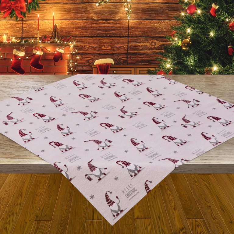 Χριστουγεννιάτικο Τραπεζομάντηλο Stofa Gnomes 80% pes, 20% cotton/wooven 150x260 Liolios Home - Image 4