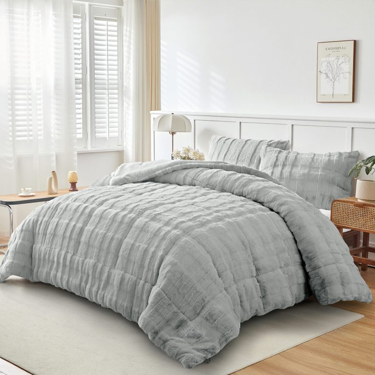 Tokyo (Lt Grey) Μαξιλαροθήκες Γούνινες 100% rabbit fur Μαξ/θήκες 50x70/2τεμ Liolios Home - Image 3