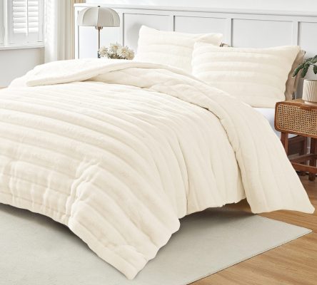 Volcano (Cream) Μαξιλαροθήκες Γούνινες 100% rabbit fur Μαξ/θήκες 50x70/2τεμ Liolios Home