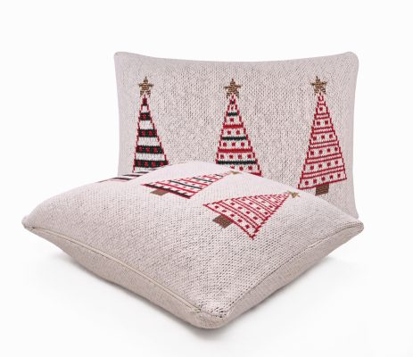 Χριστουγεννιάτικη Τραβέρσα X-MAS TREE 100% cotton knitted 45x150 Liolios Home
