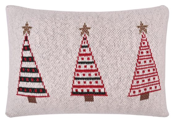 Χριστουγεννιάτικη Τραβέρσα X-MAS TREE 100% cotton knitted 45x150 Liolios Home - Image 4