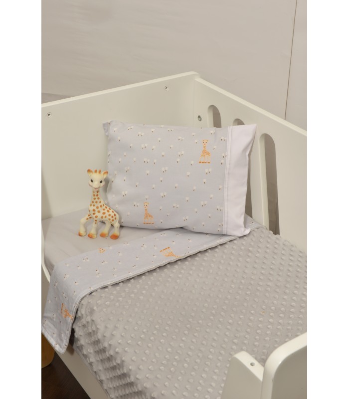 minky-sophie-la-girafe-501-8.jpg Κουβέρτα λίκνου διπλής όψης Minky Sophie La Girafe σχ 505 της SOPHIE LA GIRAFE - Image 1
