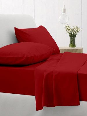 Παπλωματοθήκη Cotton Feelings 113 Red Διπλή (200x250) SUNSHINEHOME - Image 2