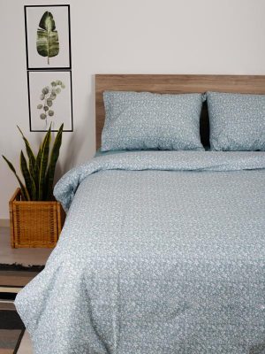 Παπλωματοθήκη Cotton Feelings 920 Aqua Υπέρδιπλη (230x250) SUNSHINEHOME