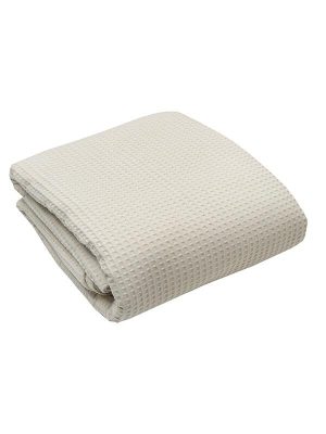 Κουβέρτα πικέ cotton Beige Μονή (165x265) SUNSHINEHOME - Image 2