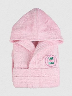 Μπουρνούζι Παιδικό Eco Pink Ηλικία 2-4 SUNSHINEHOME