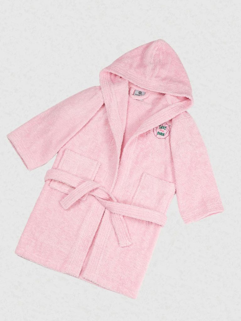 Μπουρνούζι Παιδικό Eco Pink Ηλικία 2-4 SUNSHINEHOME - Image 6