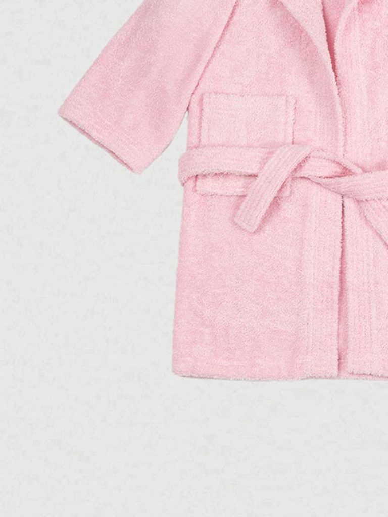 Μπουρνούζι Παιδικό Eco Pink Ηλικία 2-4 SUNSHINEHOME - Image 4