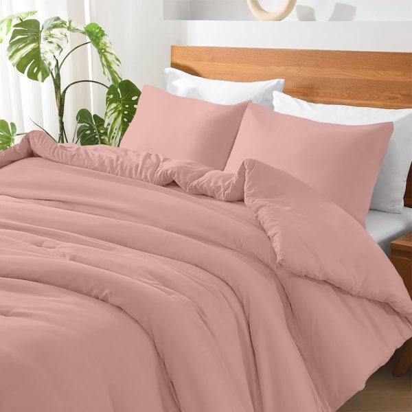 LINO ΣΕΝΤΟΝΙ BASICO PINK 120X200+30 80% Βαμβάκι 20% Πολυέστερ