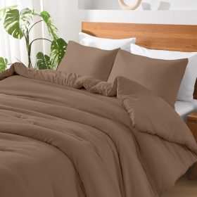 LINO ΣΕΝΤΟΝΙ BASICO MOCCA 170X260 80% Βαμβάκι 20% Πολυέστερ