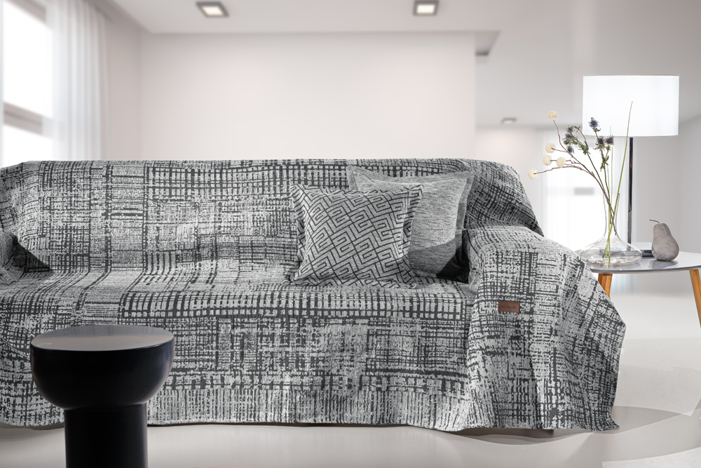 1133030224001.jpg Ριχτάρι Καναπέ Melbourne Silver (Διθέσιος) 180x250 της Guy Laroche (37% cotton-21%polyester-42% acrylic) - Image 1