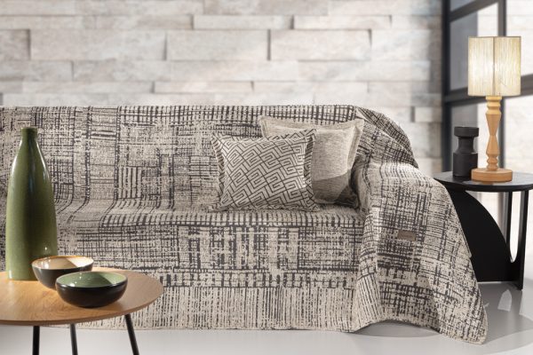 Ριχτάρι Καναπέ Melbourne Natural (Διθέσιος) 180x250 της Guy Laroche (37% cotton-21%polyester-42% acrylic)