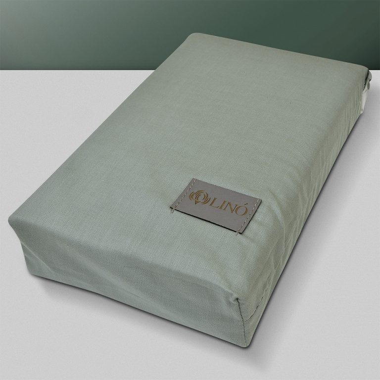 LINO ΣΕΤ ΣΕΝΤΟΝΙΑ MODERNA PETROL 240X260 100% Βαμβάκι Περκάλι - Image 2