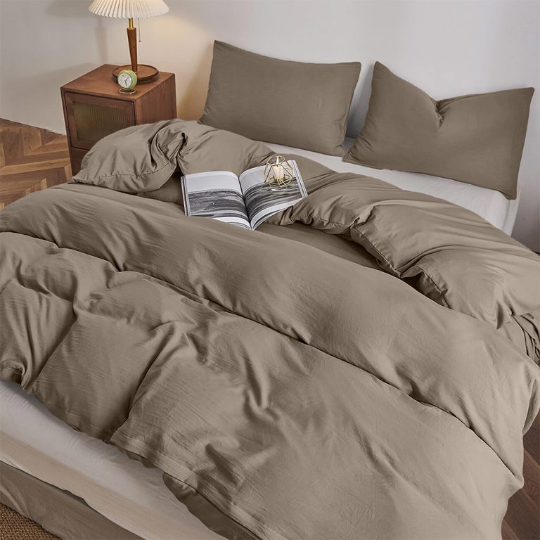 1500005176.jpg LINO ΣΕΤ ΣΕΝΤΟΝΙΑ MODERNA NEW TAUPE 100X200+32 100% Βαμβάκι - Image 1