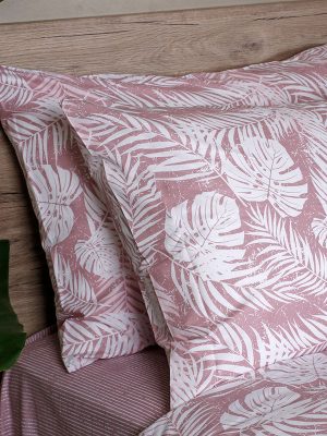 Σετ Σεντόνια Cotton Feelings 2038 Pink Διπλό με λάστιχο (150x205+30) SUNSHINEHOME - Image 3