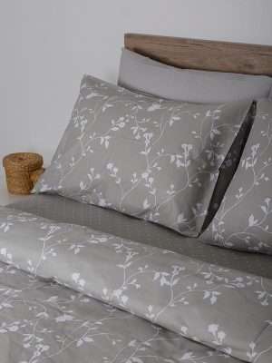 Σετ Σεντόνια Cotton Feelings 924 Grey Υπέρδιπλο (235x270) SUNSHINEHOME - Image 3