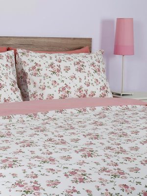 Σετ Σεντόνια Cotton Feelings 929 Pink Υπέρδιπλο με λάστιχο (170x205+30) SUNSHINEHOME - Image 2