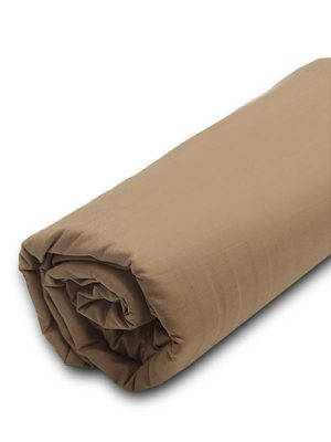 Κατωσέντονο Menta με λάστιχο 5 Brown Διπλό (160x200+40) SUNSHINEHOME - Image 2