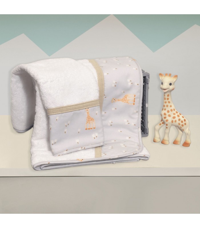 2-3050-70120-450-sophie-la-girafe-505.jpg Σετ πετσέτες 2 τεμ 30x50 & 70x120 450 γρμ/τμ Sophie La Girafe σχ 505 της SOPHIE LA GIRAFE - Image 1
