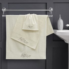 LINO ΣΕΤ ΠΕΤΣΕΤΕΣ BLOM CREAM 3ΤΜΧ 100% Βαμβάκι