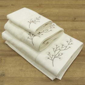 LINO ΣΕΤ ΠΕΤΣΕΤΕΣ BLOM CREAM 3ΤΜΧ 100% Βαμβάκι - Image 3