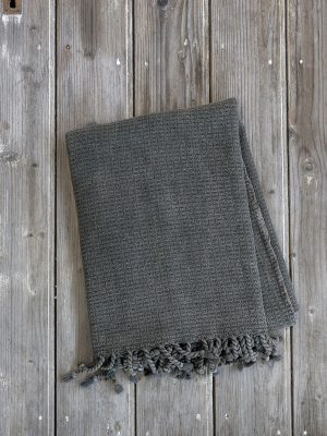 Πετσέτα/Παρεό 85x170 - Vira Dark Gray της Nima Home 100% Cotton Πετσέτα/Παρεό 85x170