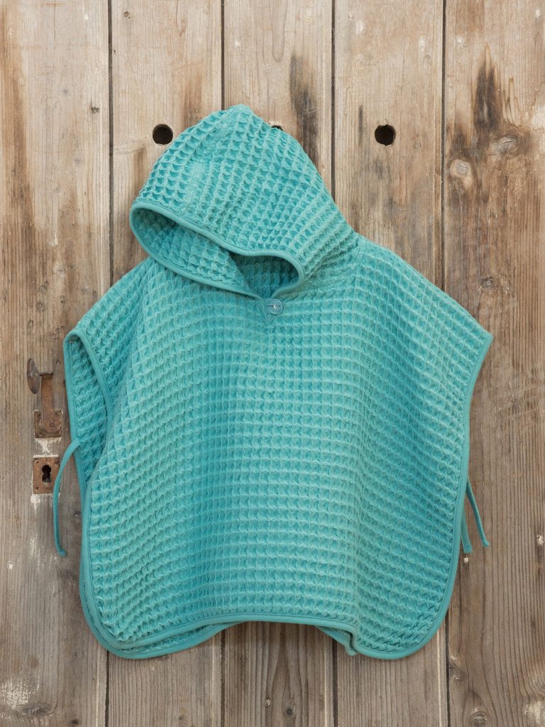 Πόντσο No 2/4 Spicy - Aqua της Nima Bebe 100% Cotton Ηλικία 2 έως 4 - Image 1