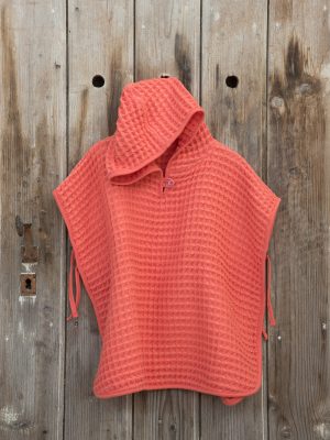 Πόντσο No 4/6 Spicy - Coral της Nima Bebe 100% Cotton Ηλικία 4 έως 6