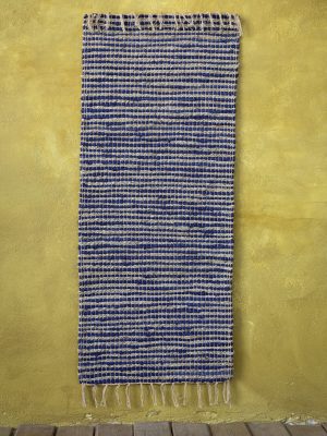 Χαλάκι 60x130 - Kobe Blue της NIMA Home 55% Cotton - 45% Jute Χαλάκι 60x130