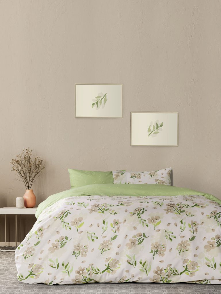 5206482074729.jpg Κουβερλί Υπέρδιπλο - Flor Beige της Kocoon Home 100% Cotton, 144 T.C. Υπέρδιπλο 220x245 - Image 1