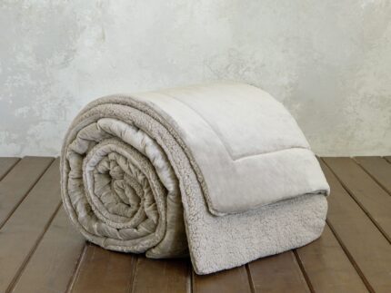 Κουβέρτα/Πάπλωμα Υπέρδιπλο 220x240 - Nuan Cigar Beige της Nima Home 100% Polyester Υπέρδιπλο 220x240