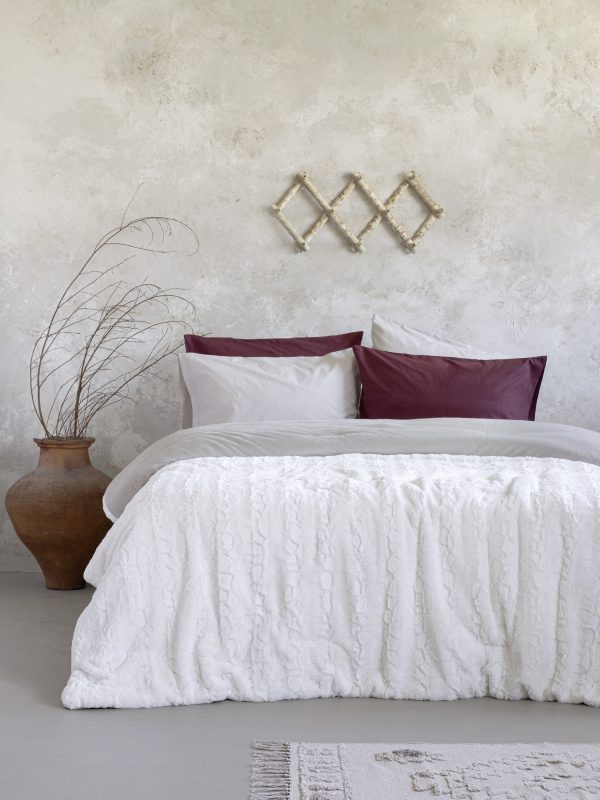 Κουβέρτα/Πάπλωμα Μονό 160x220 - Velure Cream της Nima Home 100% Polyester Μονό 160x220