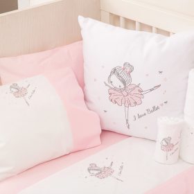 Μαξιλάρι Διακοσμητικό Printed Ballet 45 x 45 cm  100% Βαμβάκι Λευκό BOREA - Image 3
